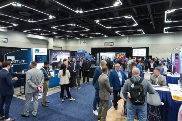 AI-powered medical imaging exhibition booth at SIIM Annual Meeting 2023, showcasing advanced diagnostic technology and networking opportunities for healthcare professionals.