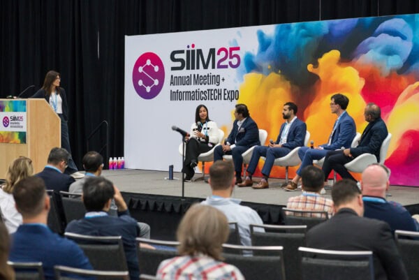 Innovative Medical Imaging Panel Discussion at the SIIM 25 Annual Meeting and InformaticsTECH Expo, showcasing expert speakers and key topics in radiology and healthcare IT advancements.