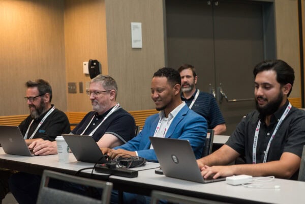 Innovative radiology professionals attending the SIIM Annual Meeting engage in discussions and sessions, highlighting advancements in medical imaging, AI, and healthcare technology at this leading imaging informatics event.