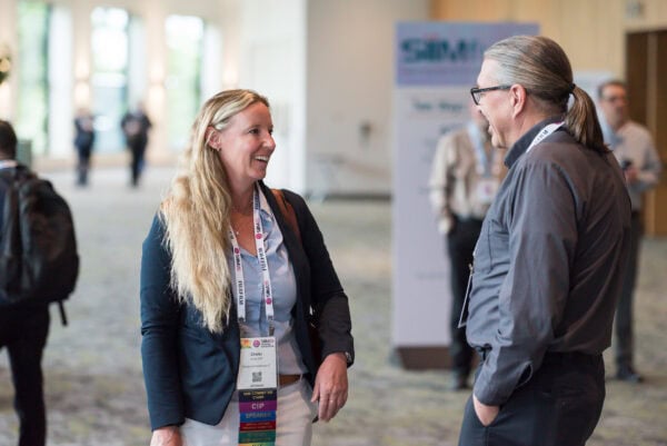 Detailed discussion at the SIIM Annual Meeting, focusing on medical imaging, radiology innovation, and healthcare technology networking opportunities.