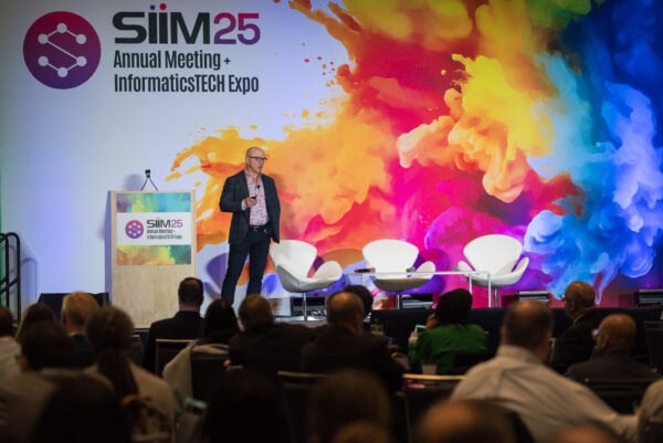 Innovative presentation at the SIIM annual meeting focusing on medical imaging, informatics, and health IT, highlighting advanced technology and networking opportunities for radiologists and healthcare professionals.