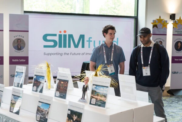 Innovative SIIM Annual Meeting booth showcasing digital health and imaging solutions for the future of imaging and radiology education.