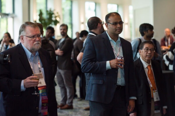 Innovative medical professionals networking at the SIIM Annual Meeting, a premier event in imaging informatics, radiology, and healthcare IT.