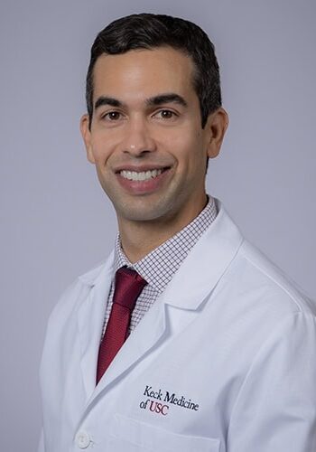 Dr. Kyle Bolo, a radiologist from Keck Medicine of USC, presenting at the SIIM Annual Meeting, focusing on innovative medical imaging techniques and advancements in radiology.