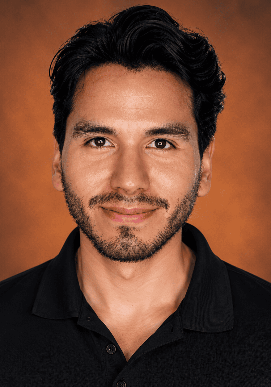 A professional portrait of a confident male speaker at the SIIM Annual Meeting, showcasing expertise in medical imaging and healthcare technology.